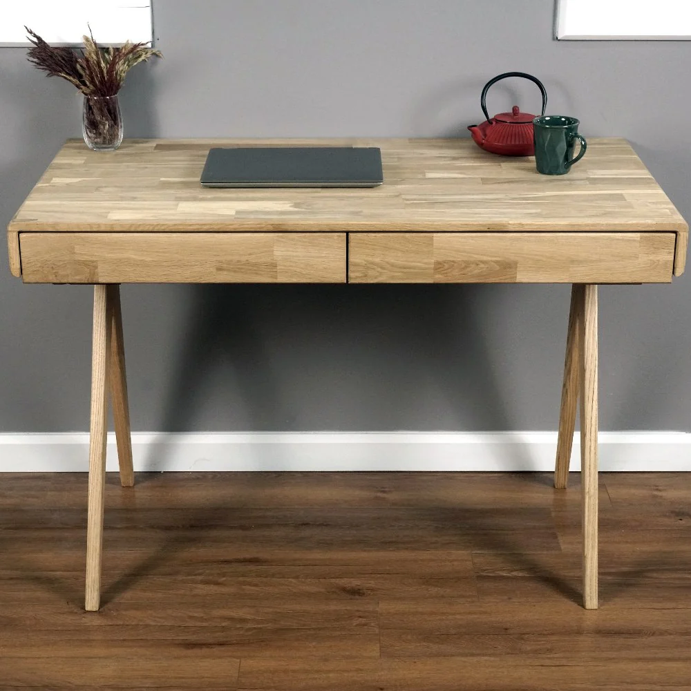Light Oak Desk with File Drawer - Boho Desk - Image 8