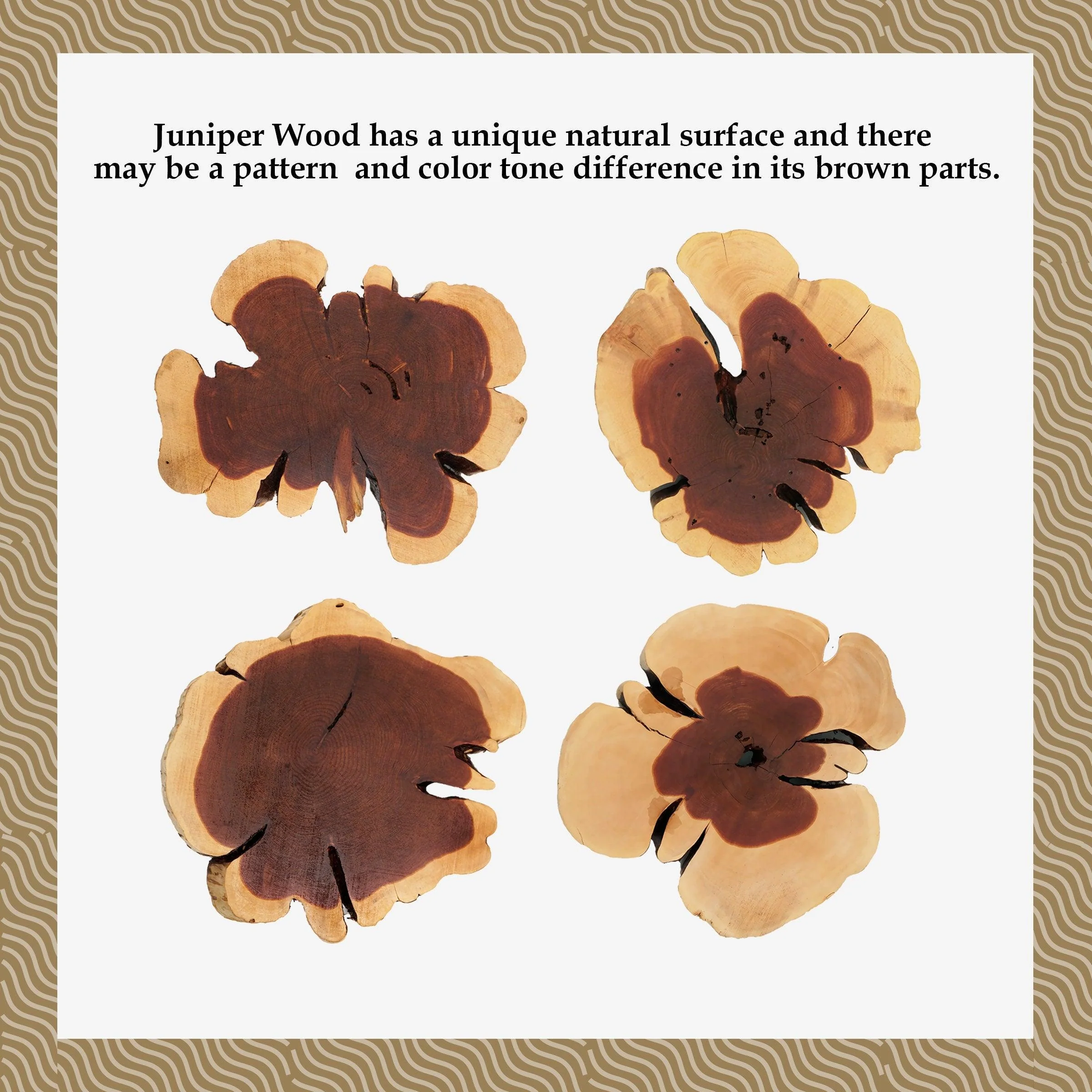 Live Edge Wood Slab Side Table - Red Cedar - Image 5