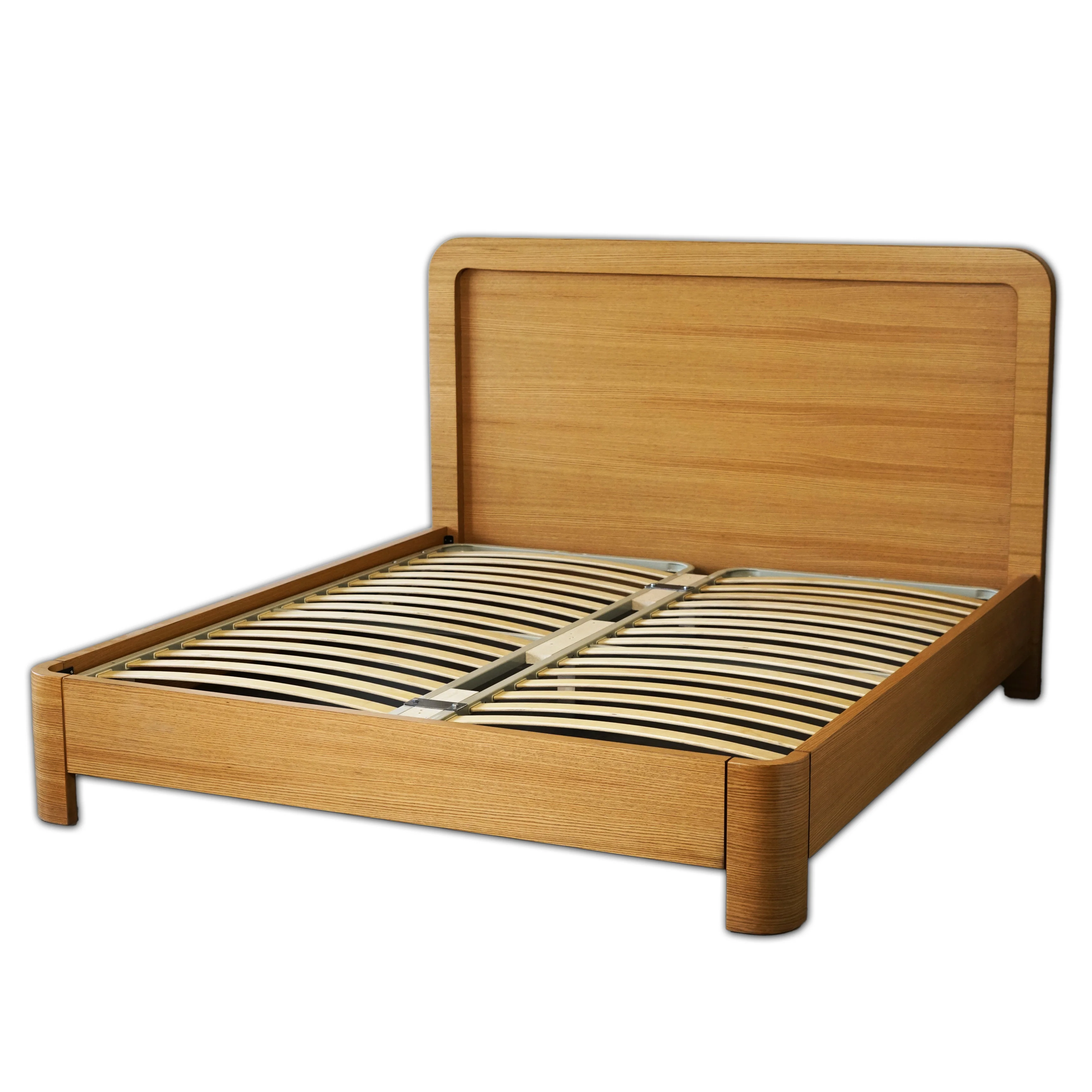 Light Wood Bed Frame - Mid Century Modern Bedroom Furniture - Image 4