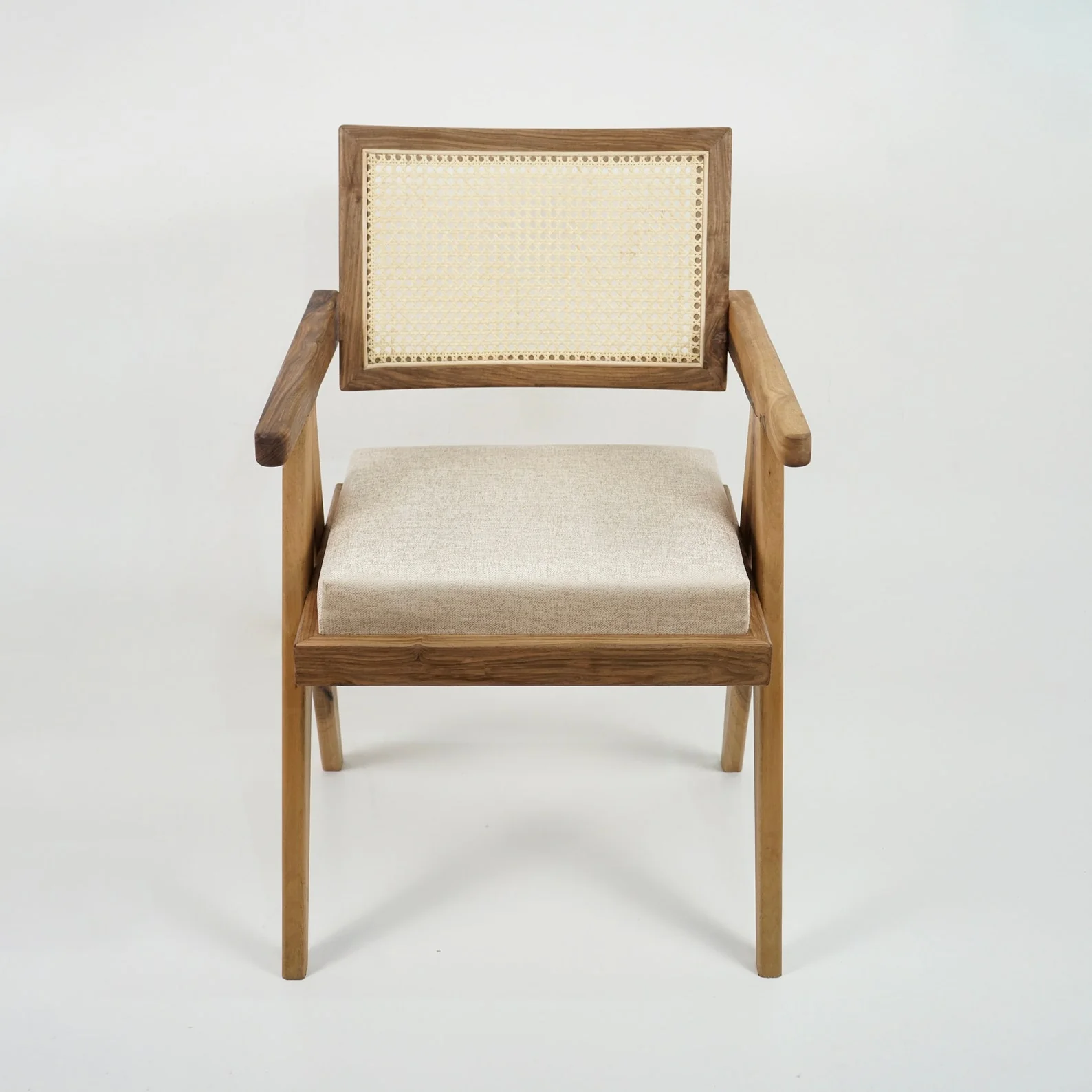 Pierre Jeanneret Dining Armchair - Chandigarh Walnut Chair - Image 8