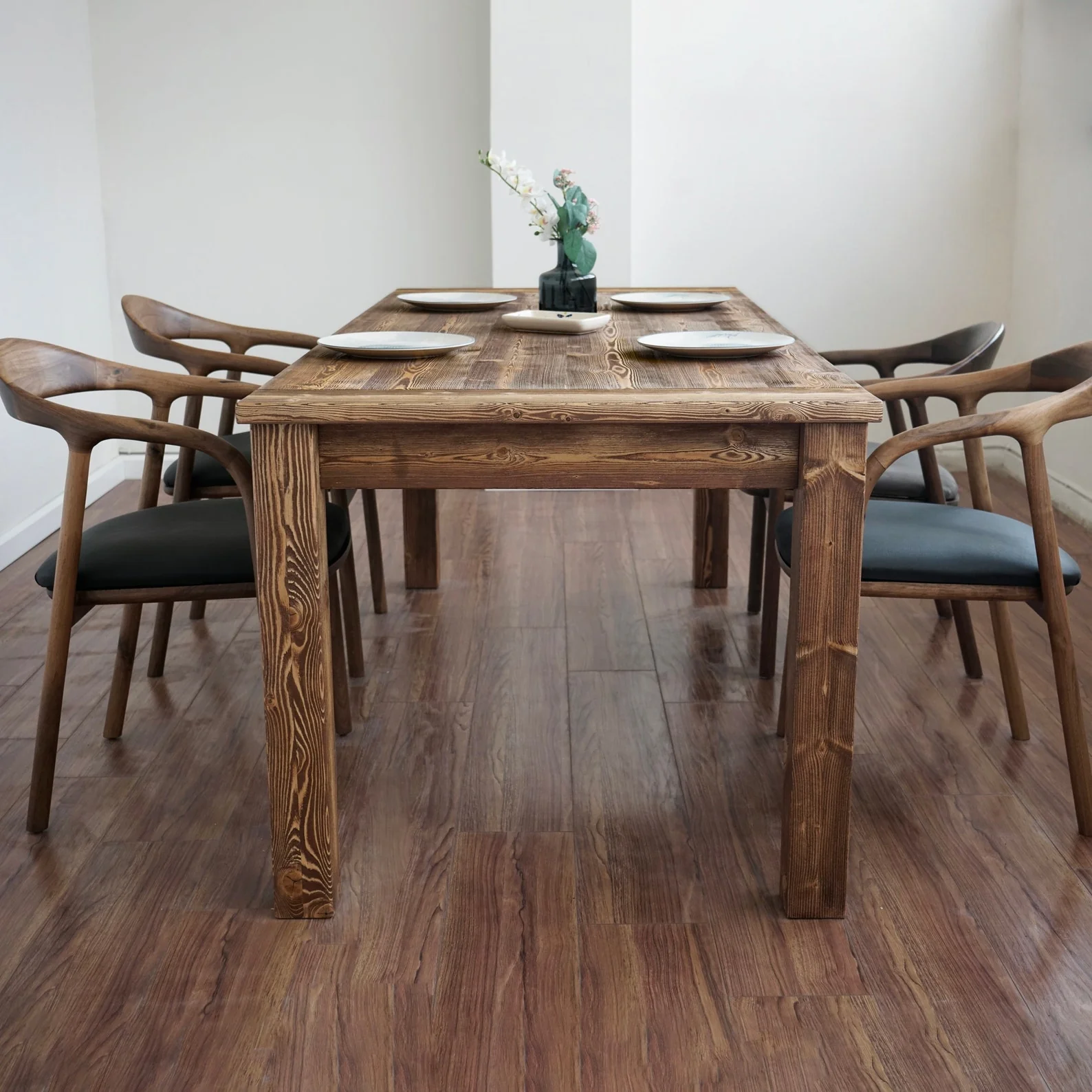 Solid Wood Dining Room Table - Farmhouse Kitchen Table - Image 13