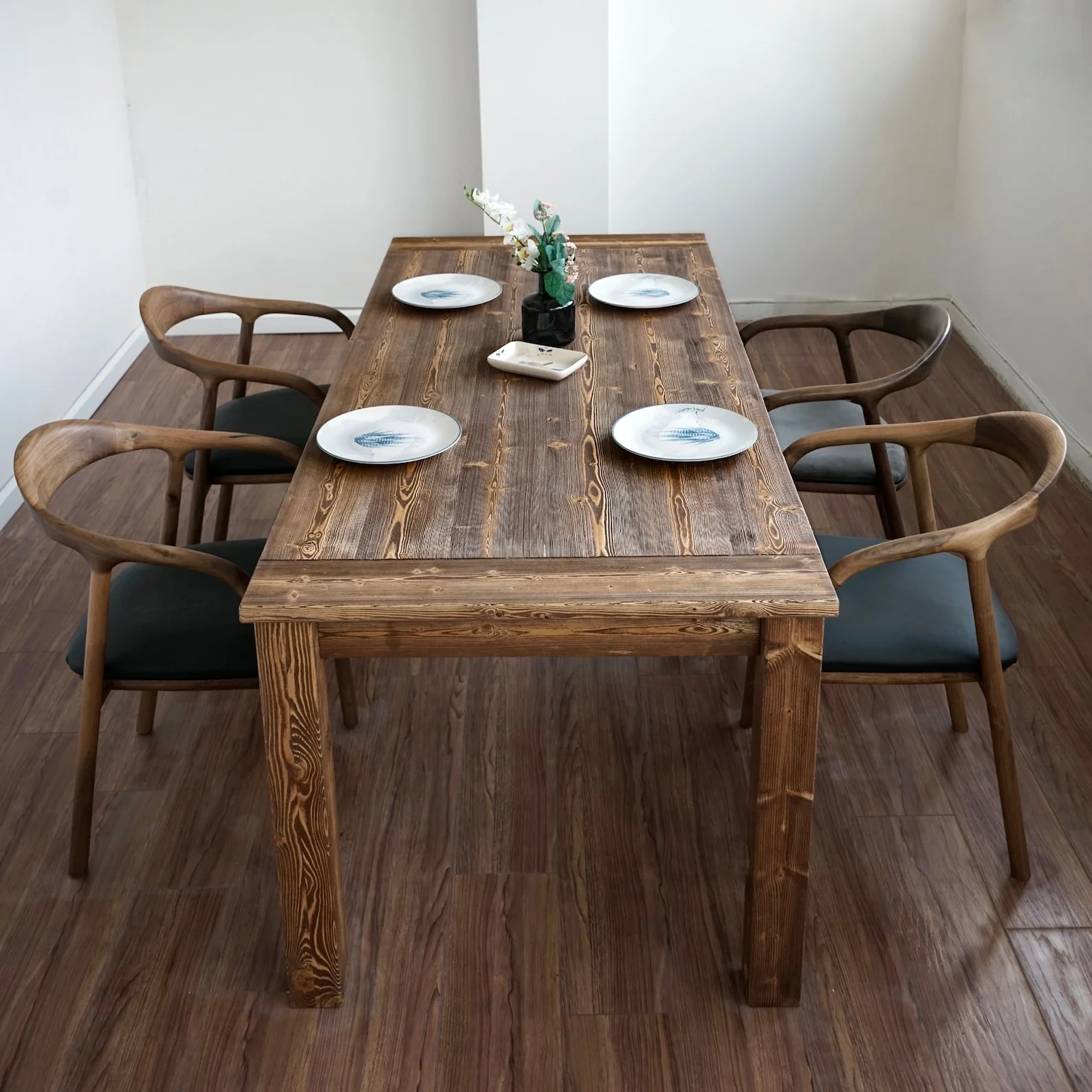 Solid Wood Dining Room Table - Farmhouse Kitchen Table - Image 7
