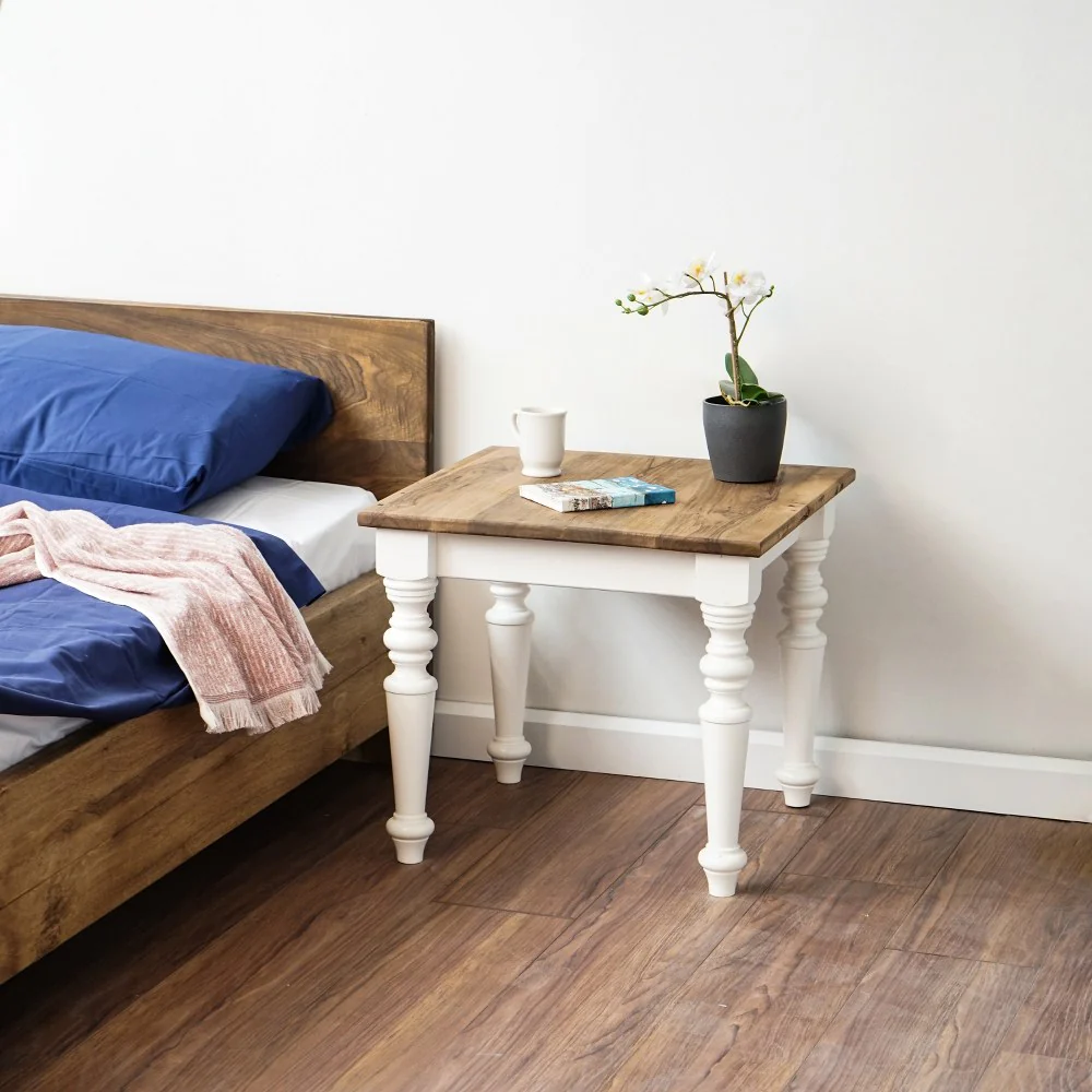 Walnut Bedside Table - Solid Wood End Table for Bedroom - Image 5