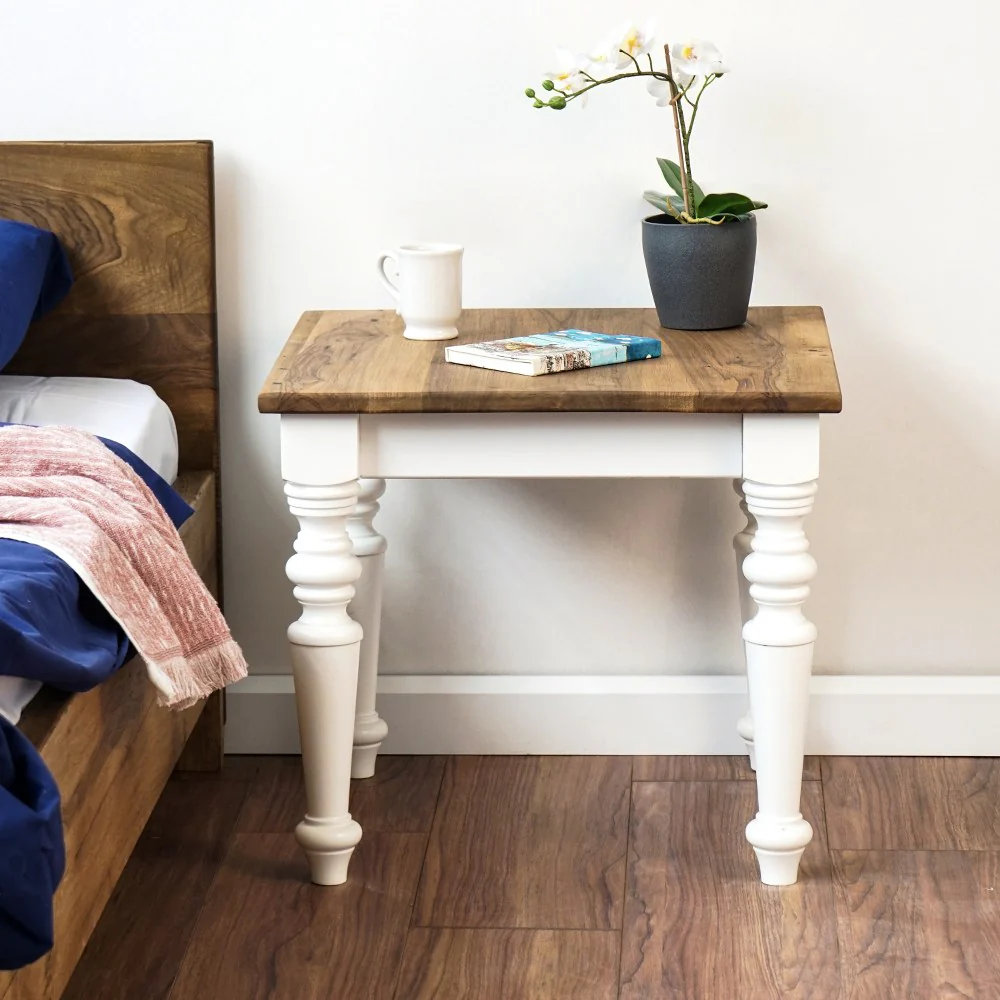 Walnut Bedside Table - Solid Wood End Table for Bedroom - Image 7